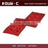 8 Cavity Silicone Muffin Mould thumbnail-1