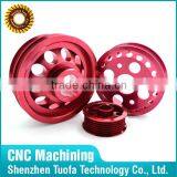 OEM CNC Turning Milling Red Anodized Aluminum Car Part thumbnail-1