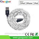 Wholesale Promotion C48 Connector PU Leather Braided High Tranfer Mfi Usb Cable thumbnail-2