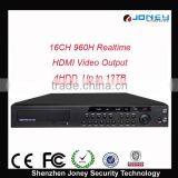 WIFI 960H Realtime 16CH 4 HDD DVR With Alarm Output