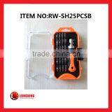 Factory Supply High Quality 25 Pcs Precision Screwdrivers Set Rw-sh25pcsb thumbnail-1
