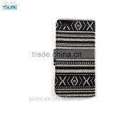 Chinese Style Fashion Dark Fabric Wallet Leather Phone Case For Google Nexus 6 With PVC ID and Credit Card Slots thumbnail-3