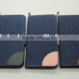 High Quality Card Holder Jean & Leather Case for Iphone 6 thumbnail-3