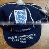 Hand Embroidered Honours Cap With Sliver Braid & Tassel, Navy Velvet thumbnail-1
