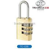 High Quality Yantai Tri-Circle Brass Combination Padlock TC-C09 thumbnail-1