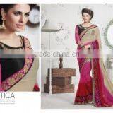 Sacred Fancy Georgette Multi Color Saree/Indian Sarees Online Shopping