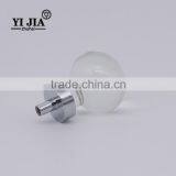 1 3/8 Inch Zinc Alloy Clear Polished Chrome Glass Knob thumbnail-6