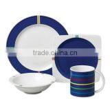 20pcs, 30pcs, Color Glazed Ceramic Stonewar Dinnerware Service Sets