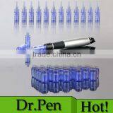 Newest 6 Speed Derma Pen Electic Auto Micro Needle Therapy Dr. Pen Dermapen Derma Stamp 3.0mm Meso Needle Pen With 2 Cartridges thumbnail-1