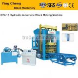 Hot hydraulic automatic QT4-15 accra cinder hollow brick making machine mold for selling