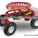 Rolling Garden Cart With Seat thumbnail-3