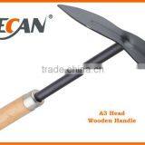 A3 steel shovel and pick axe