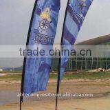 Beach Flag and Telescopic Pole