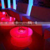 LED Remote Halfmoon Table/ Hot Sell LED Rechargeable Halfmoon Coffee Table/LED Outdoor Lawn Halfmoon Cocktail Table thumbnail-1
