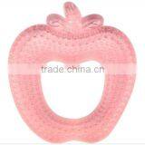Non-toxic High Quality Bpa Free Apple Shape Silocone Baby Teether thumbnail-1