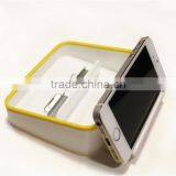 Convenient Plastic Desktop Table Pad Cell Mobile Phone Bracket Stand Support Hoder With Storage Box thumbnail-6