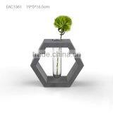 Home Decor Glass Tube Concrete or Cement Garden Flower Pot thumbnail-2