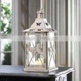 Fashion butterfly floor standing antique metal lantern for Wedding & Home decoration, colorful metal lantern