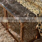 High-endstainless Steel Golden Plated Marble Top Square Center Table Design B818-1 thumbnail-3