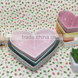 Stocked Heart Shape Sala Bowl,ceramic Soup Bowl for Microwave Oven thumbnail-2