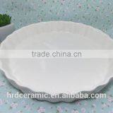Stocked High Quality Round Beautiful Porcelain Plate Ceramic Soup Dish thumbnail-6