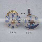 Ceramic Knob Hand Painted Available in Other Colour and Patterns thumbnail-1