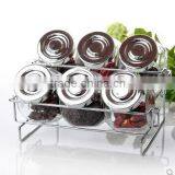 Kitchen Clear Round Glass Spice Jar/storage thumbnail-1