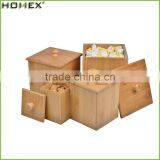 High Quality Natural Bamboo Lid Canister/Homex_Factory thumbnail-1