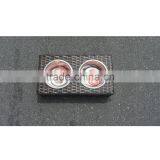 Exquisite Stainless Steel Pet Bowl With Rattan Frame for Pets thumbnail-3