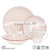 2017 New Design Ceramic Stoneware Crockery Pad Printing Dinnerware Set thumbnail-1