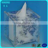 Acrylic Custom Colored Printed Tissue Box, Acrylic Napkin Paper Holders, Novelty Tissue Paper Boxes thumbnail-4