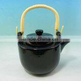 Hot Sale Japan Ceramic Teapot in Black Color