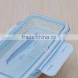 Clear Plastic Bento Lunch Box With Lock thumbnail-6