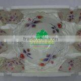 JK044 7pcs Glass Salad Bowl Set With Spray Deco thumbnail-2