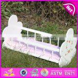 Natural Handmade Wooden Baby Doll Bed for Sale WJ278012A thumbnail-6