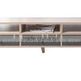 Model Design Wooden Free Standing tv Stand Design thumbnail-1