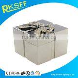 Metal Square Shape Bowknot Jewerly Box Box Gift at Factory Price thumbnail-1