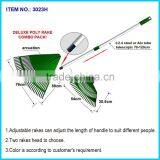 Kids Garden Tools Kids Plastic Leaf Rake/ Adjustable Rakes Can Adjust the Length of Handle to Suit Different People thumbnail-1