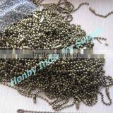 15cm Length of 2.4mm Metal Bronze Ball Chain Hang Tag
