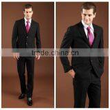 Brand Designer Black Men Coat Pant Wedding Suits Pictures thumbnail-1