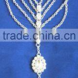 SILVER CHAIN PAYAL Foot Cover Anklets Pair BAREFOOT SANDAL thumbnail-4