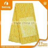 Plain Color African Lace Fabrics Fancy Beautiful Embroidered Dress French Lace With Big Beads FL0248 thumbnail-5