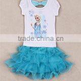 High Fashion Childrens Clothing White T-shirt Tutu Dress Professional Ballet Tutu Baby Tutu Dress thumbnail-1