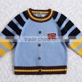 Boys Knitted Cardigan Sweater Pattern Kids Raglan Cardigan thumbnail-4