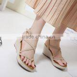 Zm50223b Women Sandals New Design Roman Fashion Wedge Ladies Shoes thumbnail-1