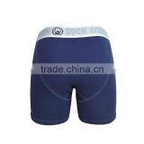 Navy Blue Mens Modal Boxer Brief for Men With Custom Elastic Waistband thumbnail-3
