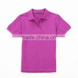 Breathable and Comfortable Short Sleeve Women Polo Shirts Made of 100% Cotton thumbnail-1