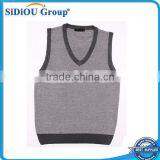 Dark-grey Fashion Sweater Vest For Men Cheap thumbnail-1