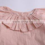 S33613W Baby Girls Latest Fashion Blouse Chiffon Falbala Neck Design Blouse thumbnail-6