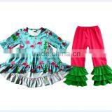 2017 Yiwu Children Clothes Flamingo Christmas Clothes Autumn Outfit Beautiful Children Clothes Online thumbnail-1